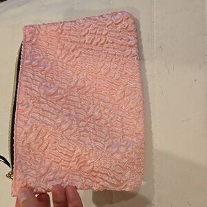 Elegant Pink Textured Clutch